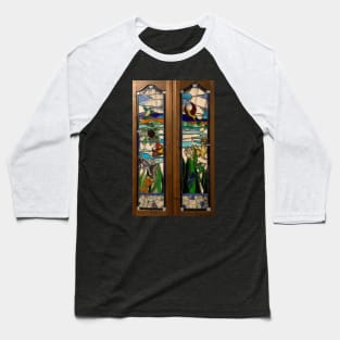 Stained Glass Doors Baseball T-Shirt